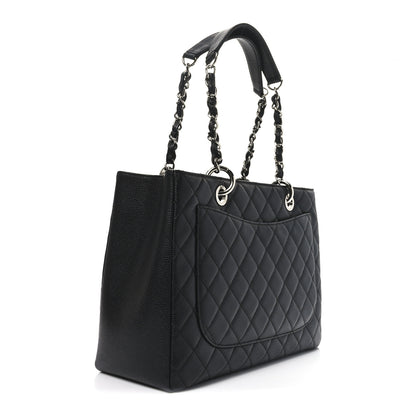 Chanel Caviar Quilted Grand Shopping Tote GST Black 3 of 11