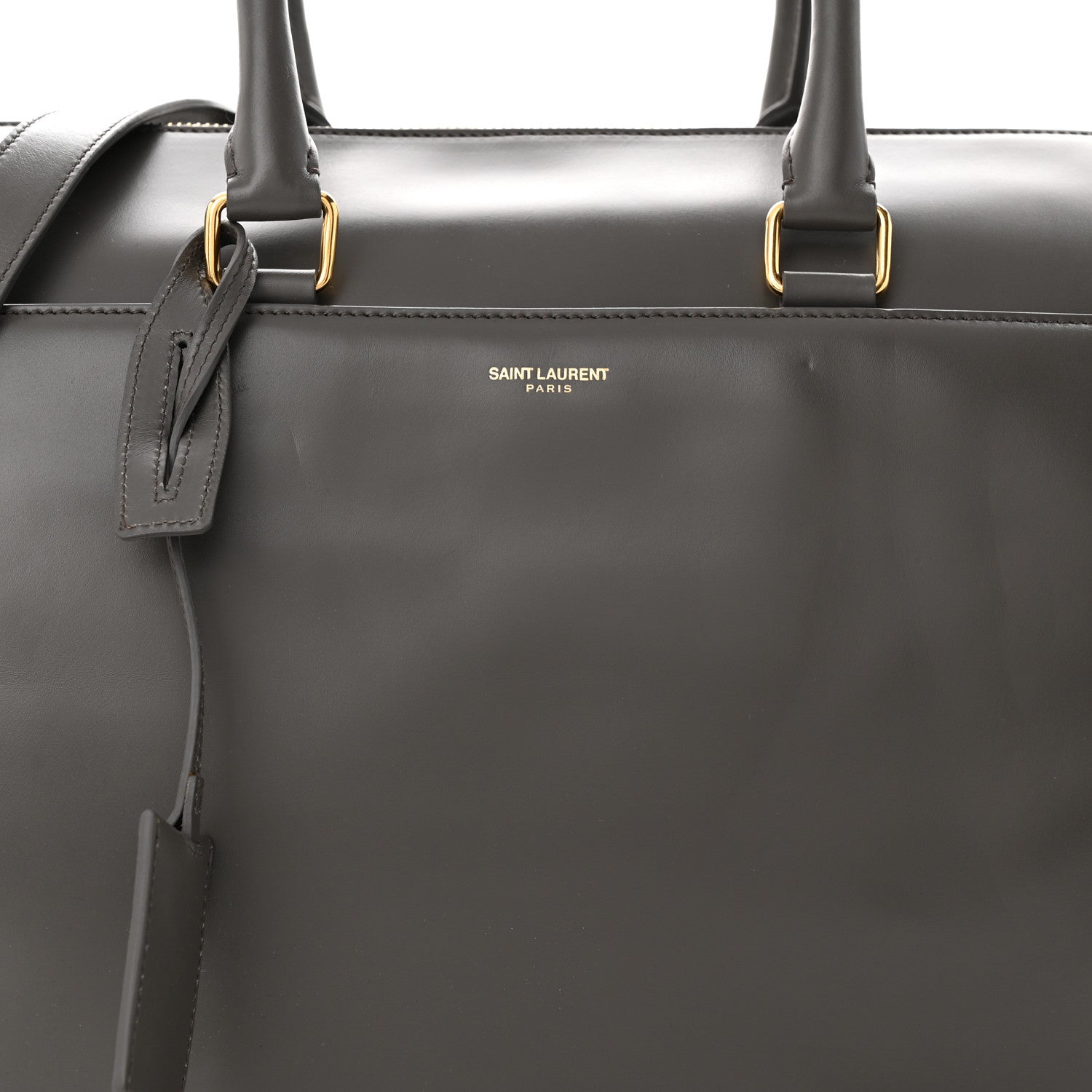 Saint Laurent Calfskin Classic Duffle 12 Earth 8 of 15