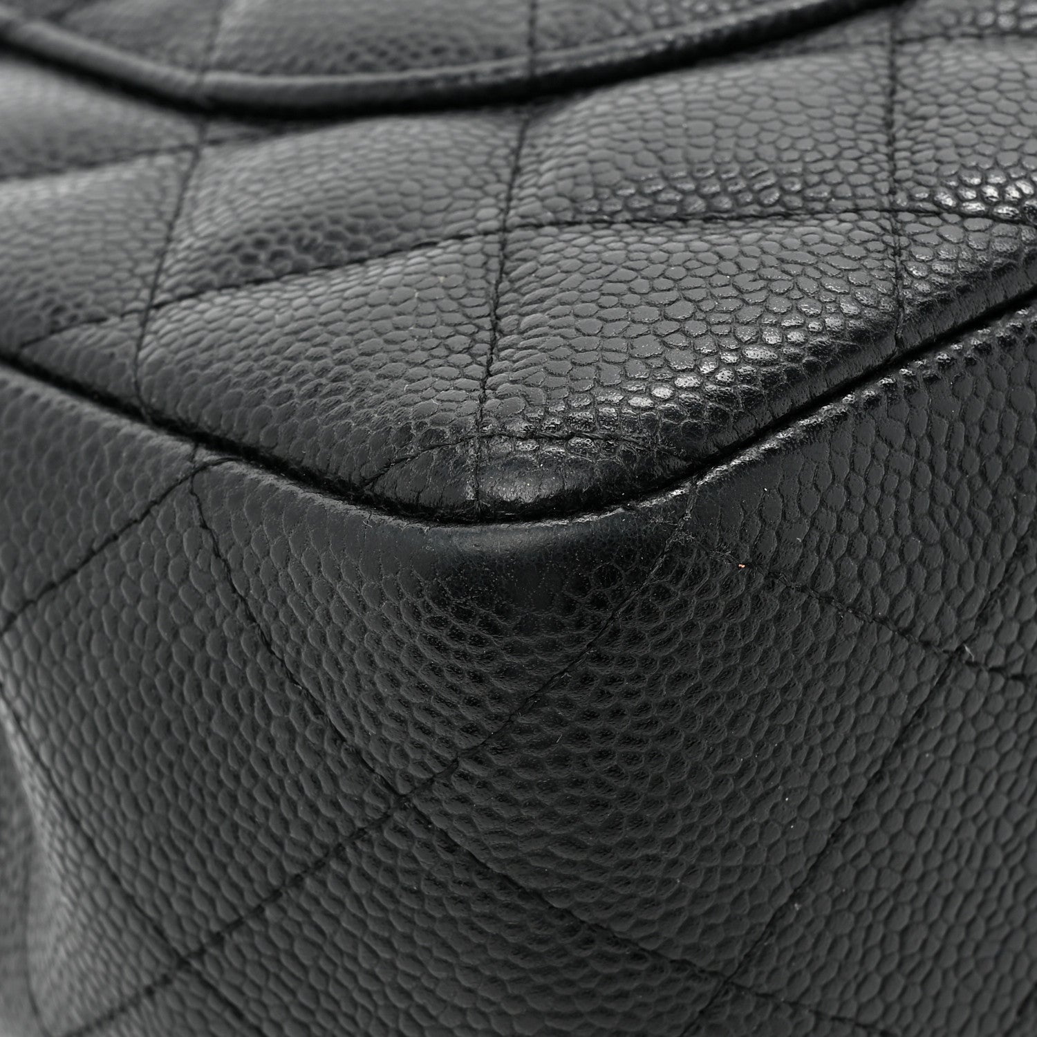 Chanel Caviar Quilted Jumbo Double Flap Black 14 of 16