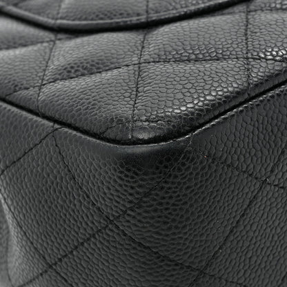 Chanel Caviar Quilted Jumbo Double Flap Black 14 of 16
