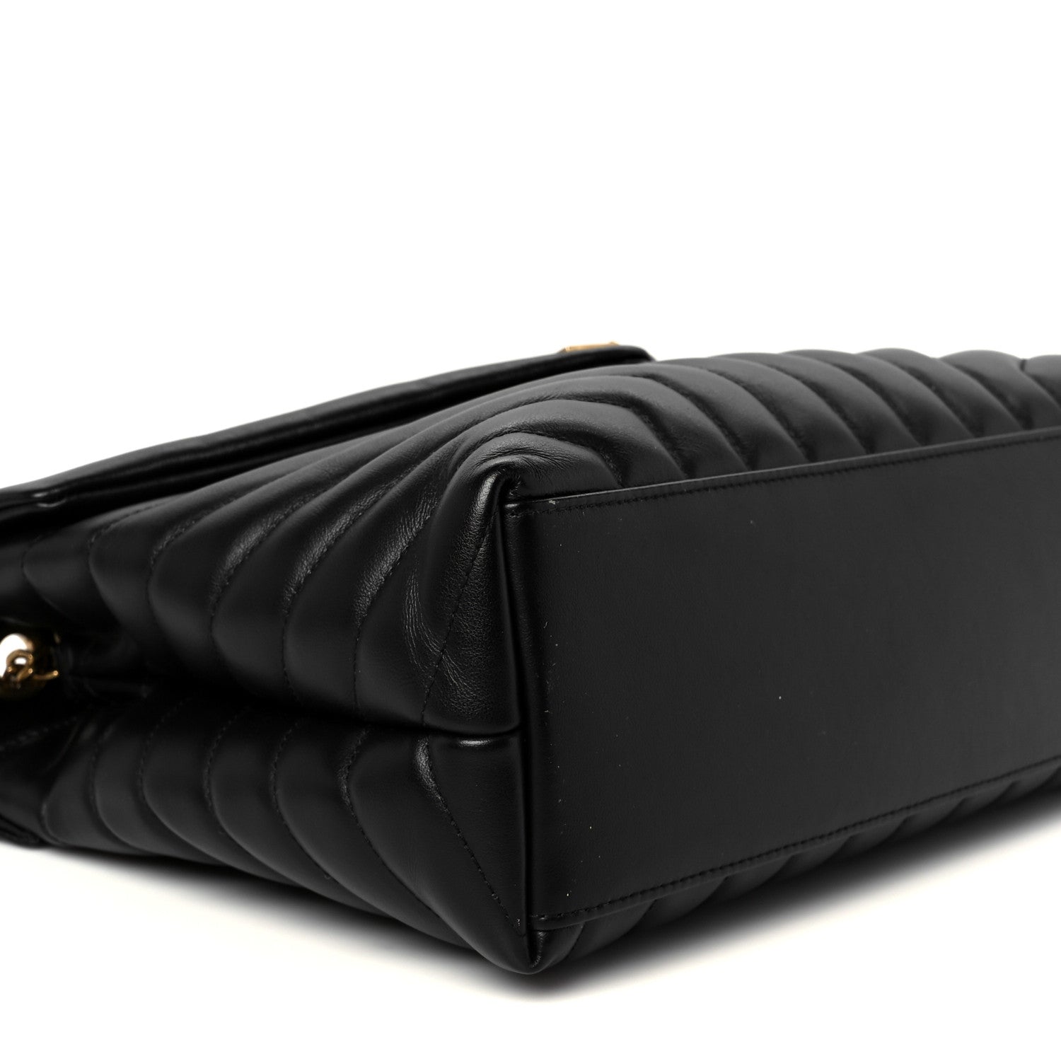 Saint Laurent Calfskin Y Quilted Monogram Medium Loulou Chain Satchel Black 10 of 11