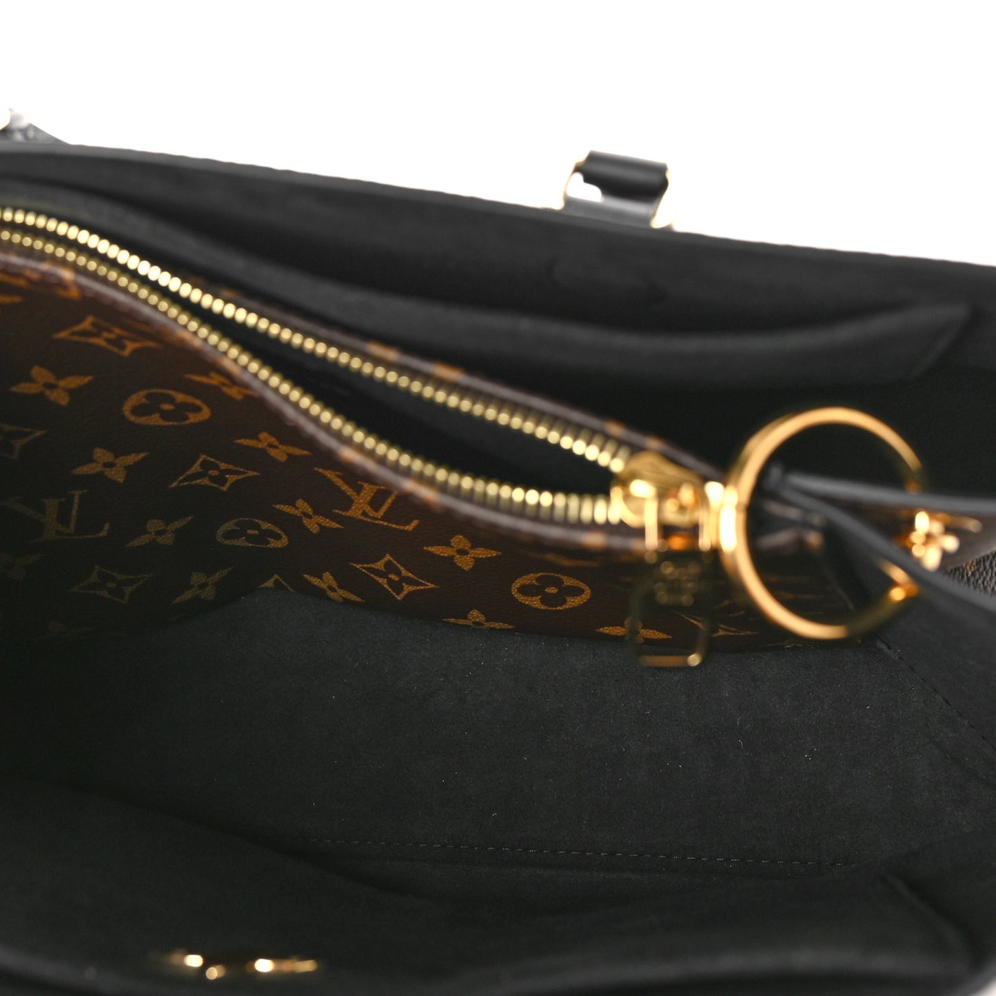 Monogram Flower Tote Black