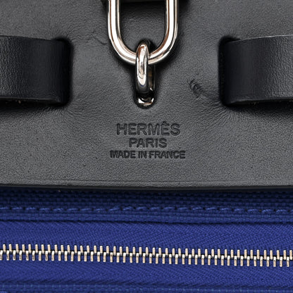 Hermes Toile Vache Hunter Herbag Zip 31 PM Bleu Electrique Bleu Indigo 8 of 12