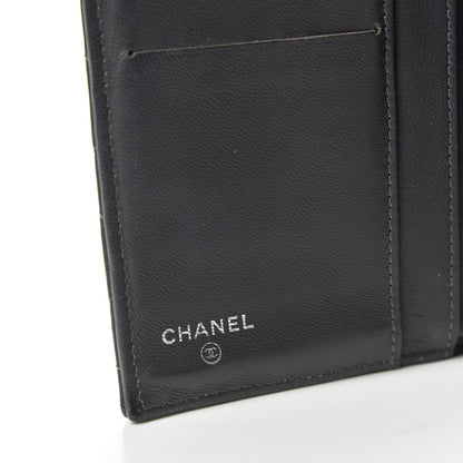 Chanel Lambskin Quilted Large Flap Wallet Grey 7 of 7