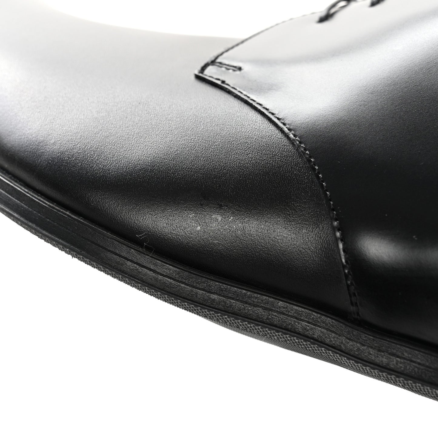 Lambskin Mens Derby Lace Up Shoes 9 Black
