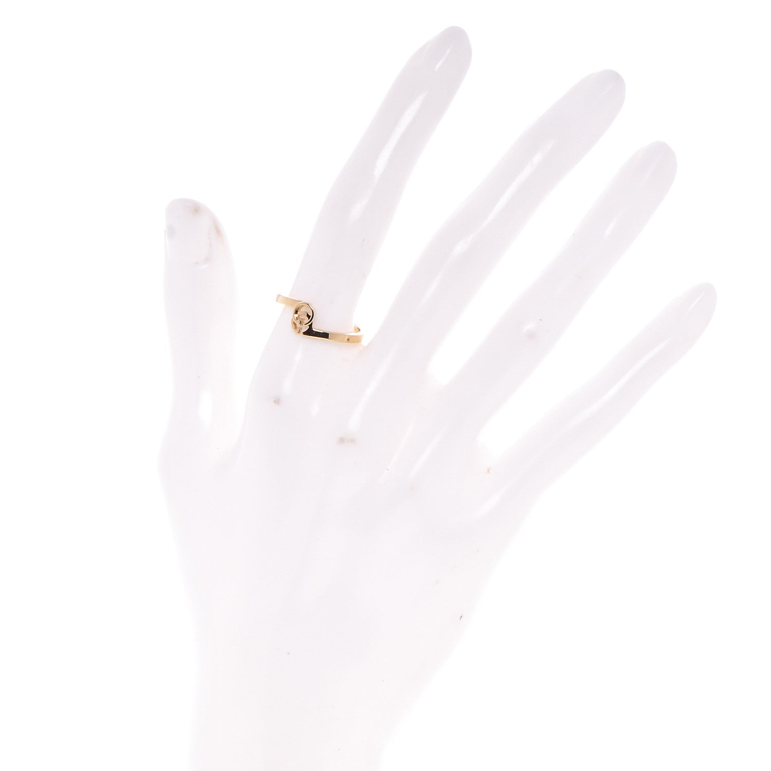 Gucci 18K Yellow Gold Running G Ring 7.5 2 of 5