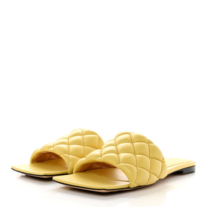 Bottega Veneta Nappa Matelasse Padded Flat Sandals 40 Pear 3 of 9