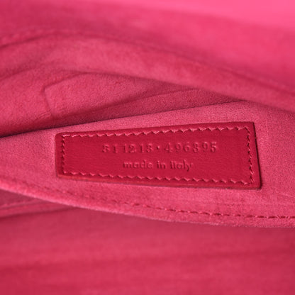 Saint Laurent Calfskin Classic Y Ligne Clutch Fuchsia 7 of 8