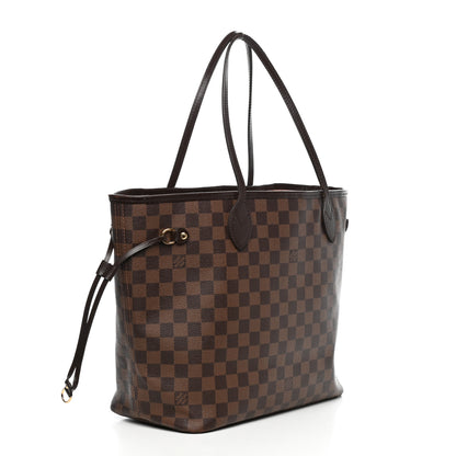 Louis Vuitton Damier Ebene Neo Neverfull MM Rose Ballerine 3 of 11