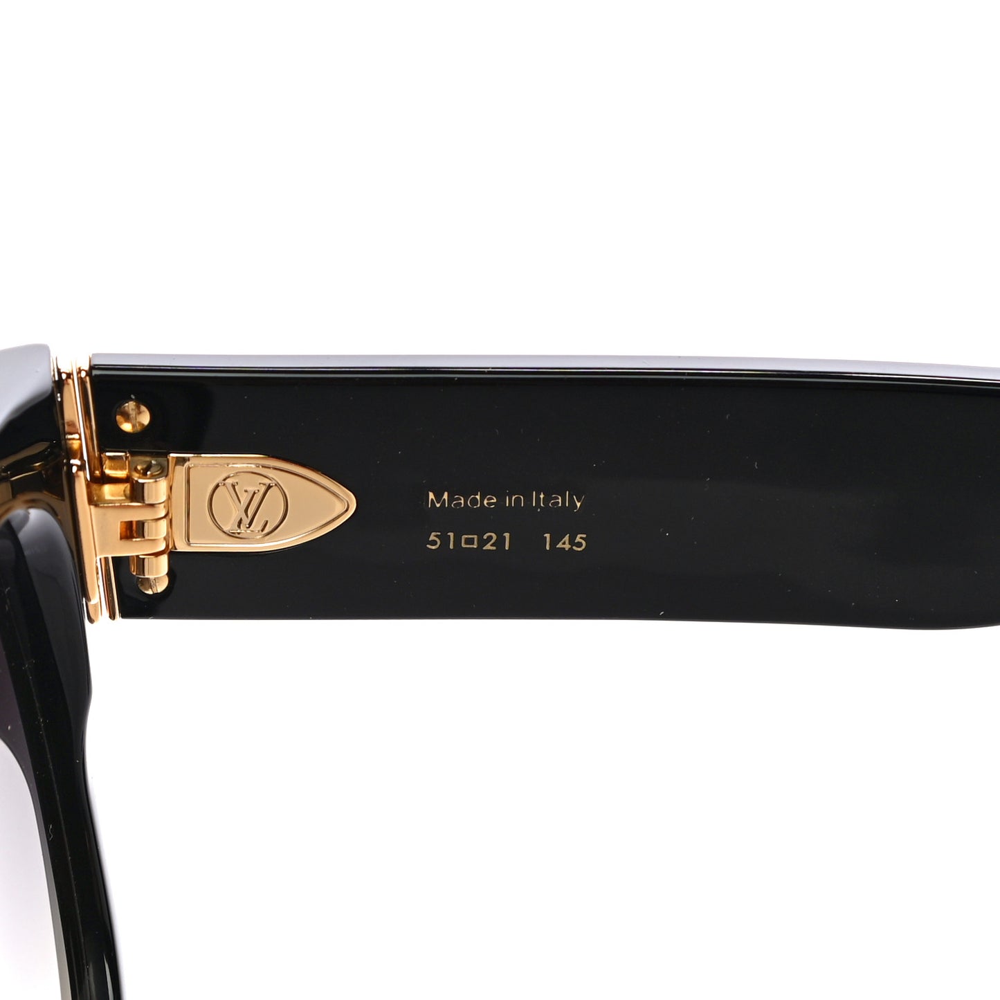 Acetate LV Empreinte Round Sunglasses Z1607W Black