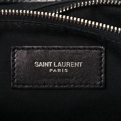 Saint Laurent Calfskin Y Quilted Monogram Small Loulou Backpack Black 6 of 16