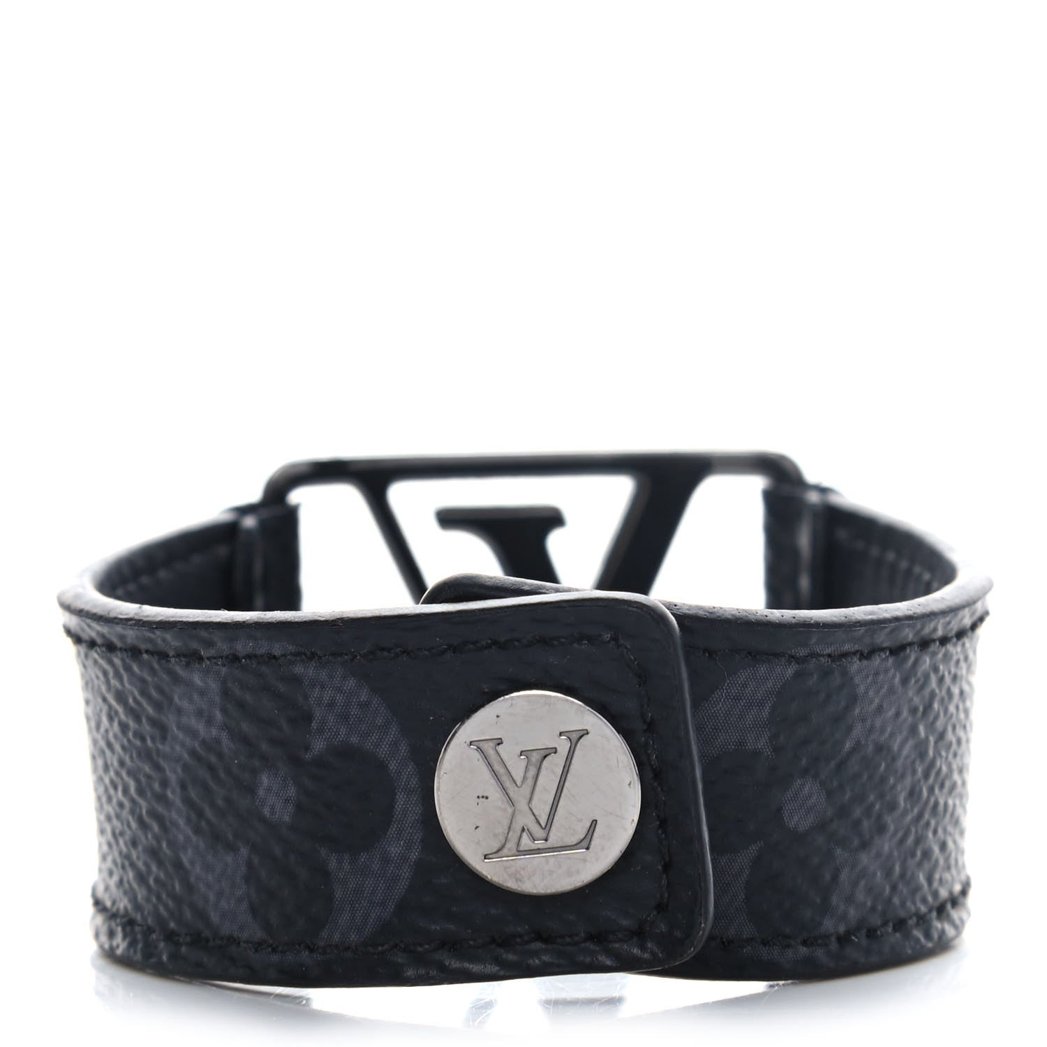Louis Vuitton Monogram Eclipse Hockenheim Bracelet 19 3 of 9