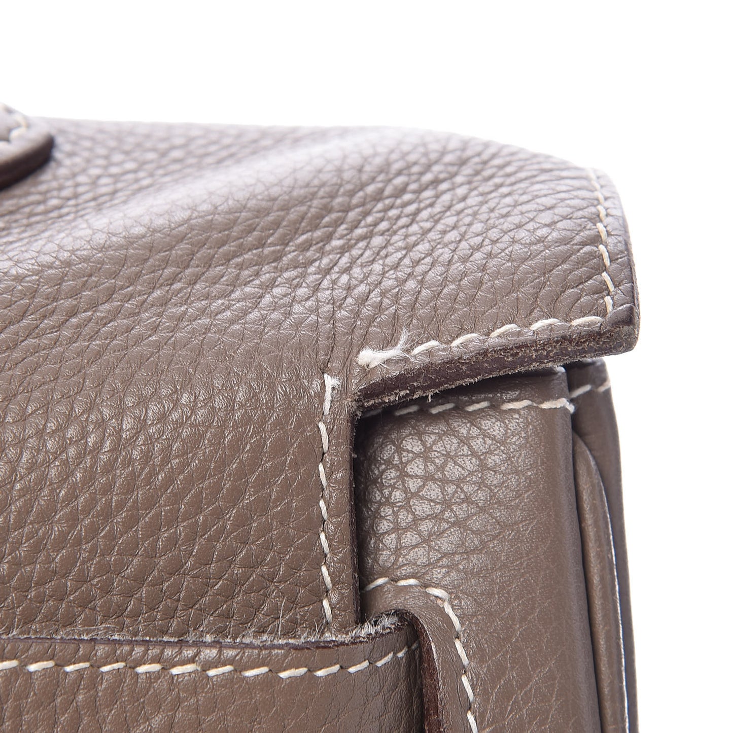Taurillon Clemence Shoulder Kelly 40 Etoupe
