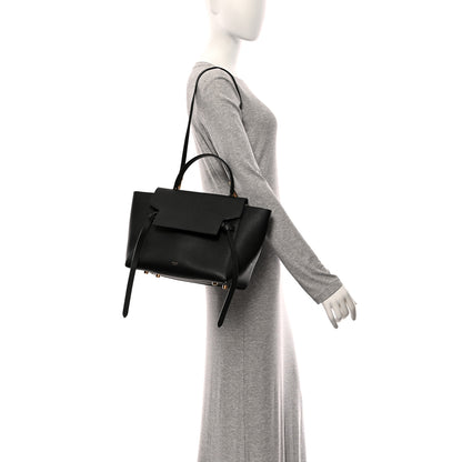 Celine Grained Calfskin Mini Belt Bag Black 2 of 11