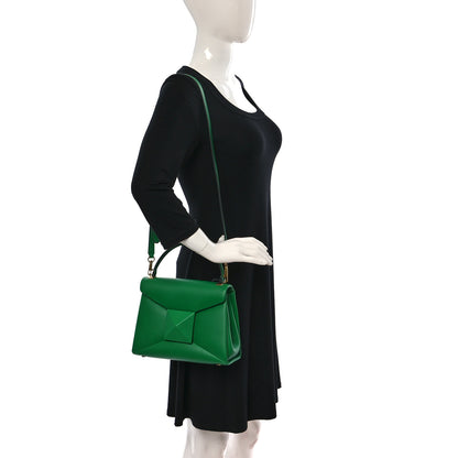 Valentino Garavani Nappa Tonal Monochrome Small One Stud Top Handle Bag Gea Green 2 of 9
