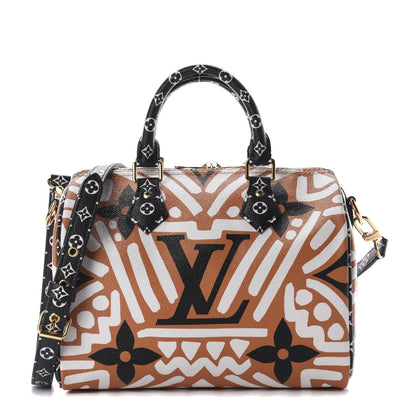 Louis Vuitton Monogram Giant Crafty Speedy Bandouliere 25 Creme Caramel 1 of 9