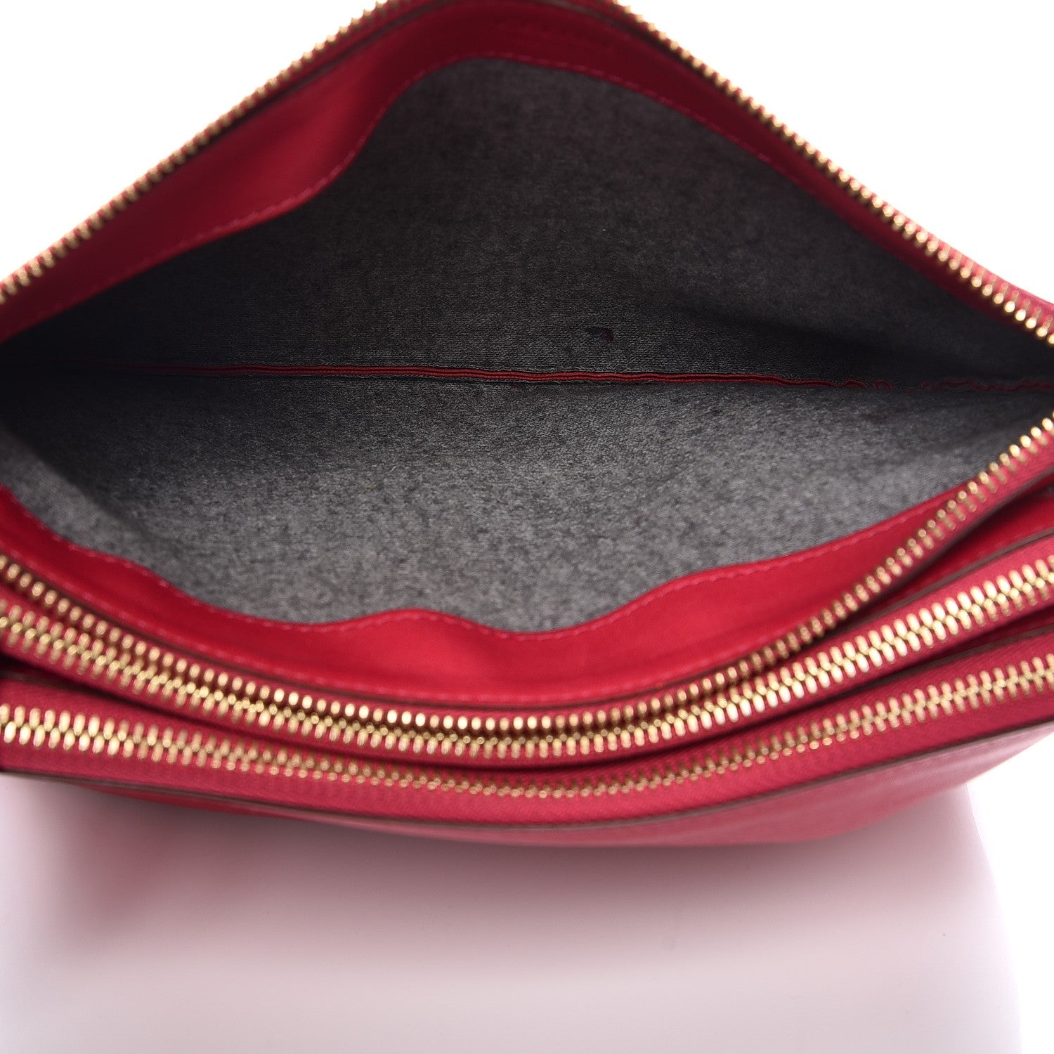 Celine Lambskin Small Trio Crossbody Bag Fuchsia 6 of 15