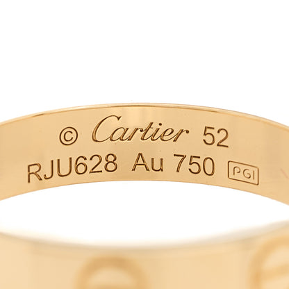 Cartier 18K Yellow Gold 3.5mm LOVE Wedding Band Ring 52 6 4 of 4