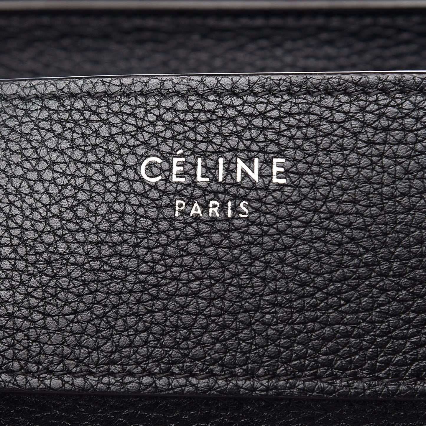Drummed Calfskin Mini Luggage Black