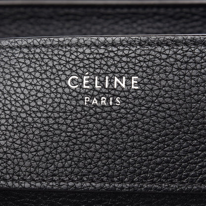 Celine Drummed Calfskin Mini Luggage Black 7 of 12