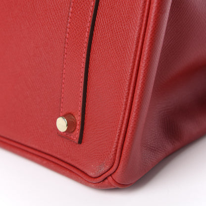 Hermes Epsom Birkin 35 Rouge Casaque 12 of 15