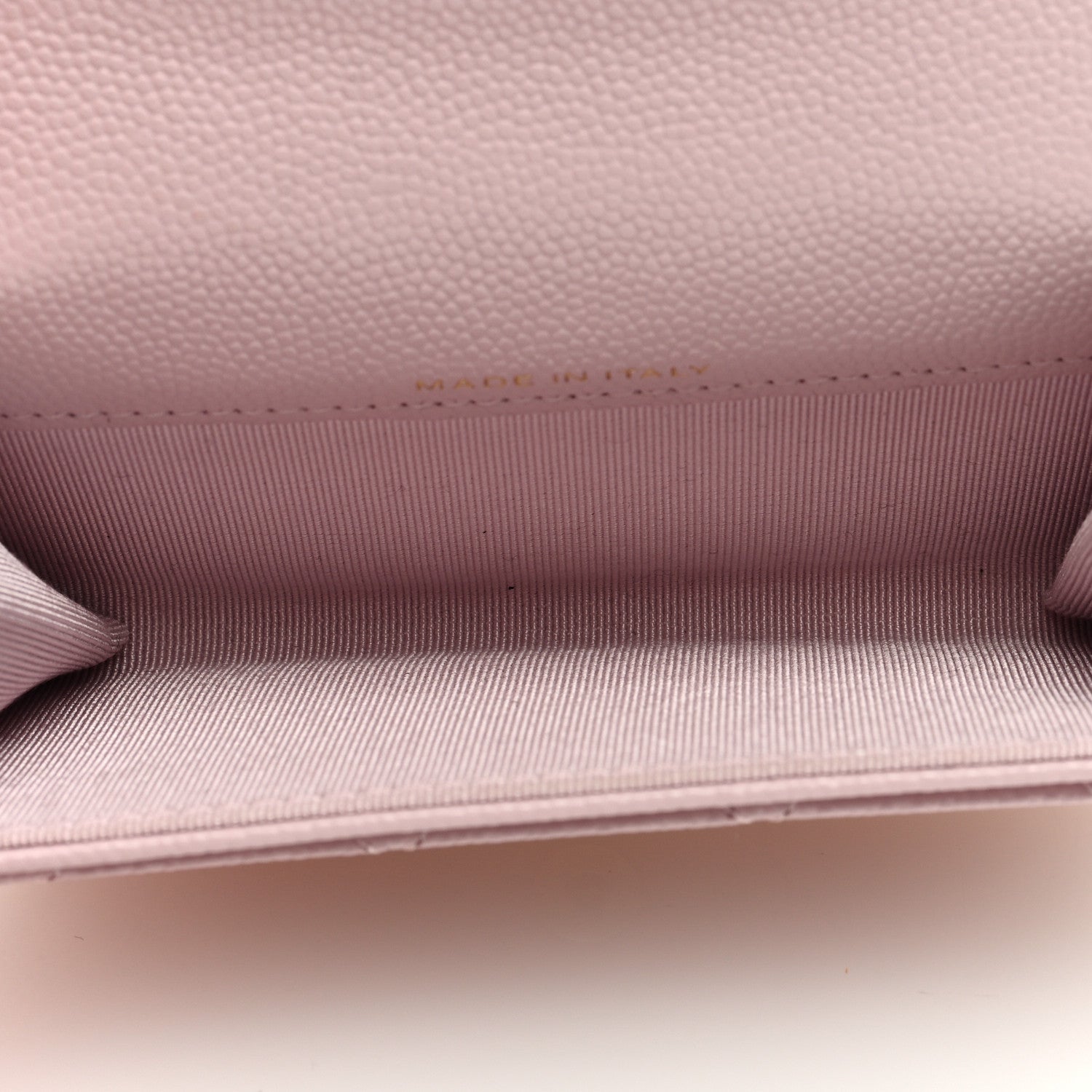 Chanel Caviar Quilted Flap Card Holder Wallet Light Pink 5 of 7
