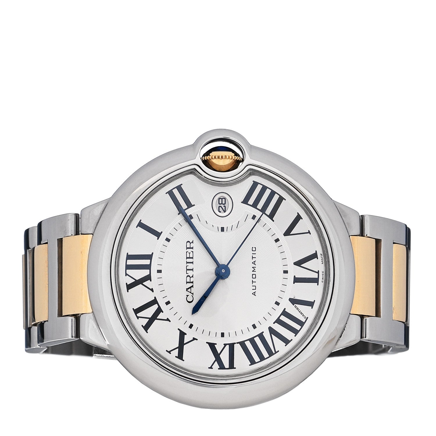 Cartier Stainless Steel 18K Yellow Gold 42mm Ballon Bleu De Cartier Automatic Watch 2 of 9