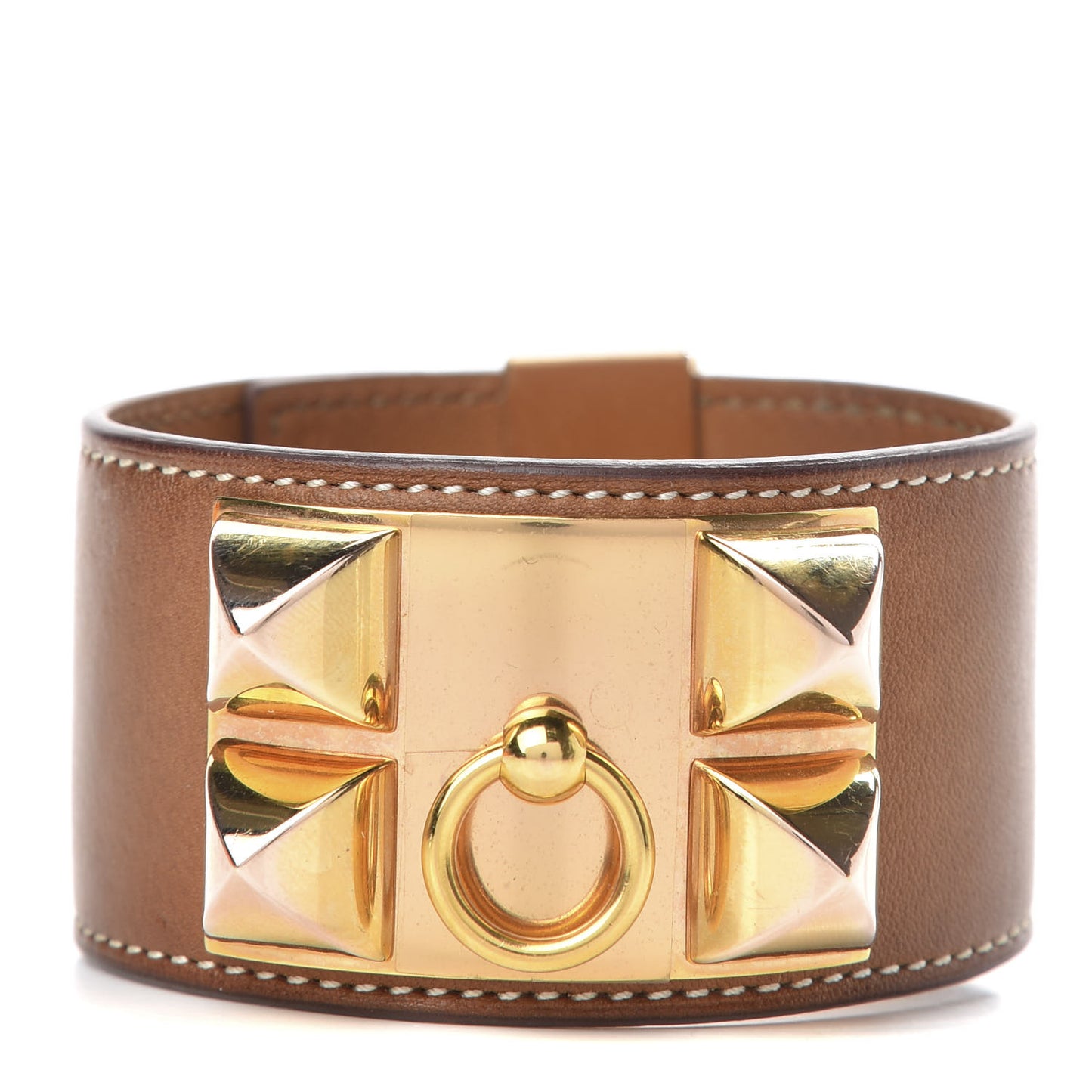Barenia Collier De Chien CDC Bracelet L Fauve