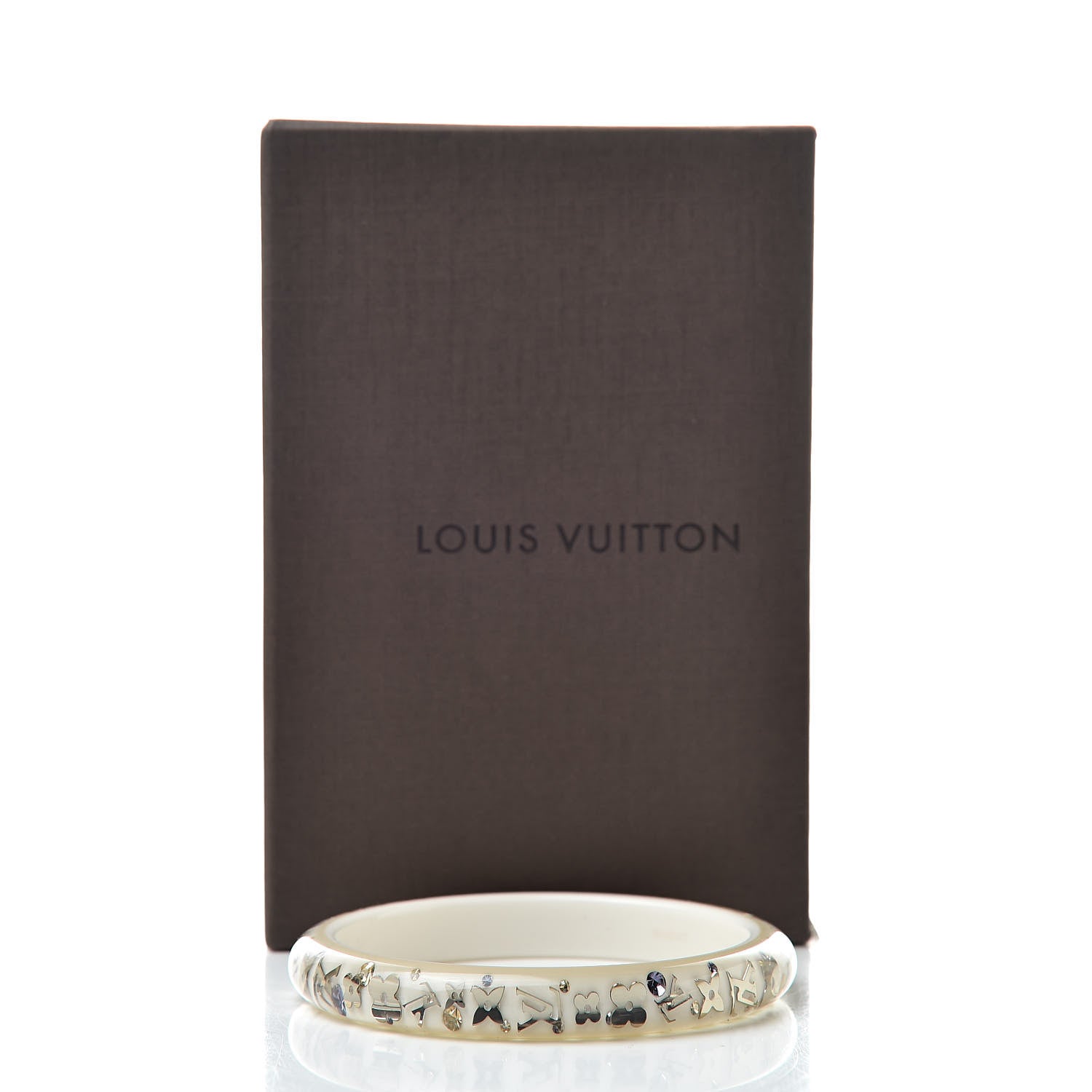 Louis Vuitton Resin Swarovski Large Inclusion Bracelet PM White 5 of 5