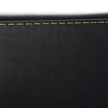 Celine Smooth Calfskin Yellow Stitching Medium Trapeze Black 9 of 10