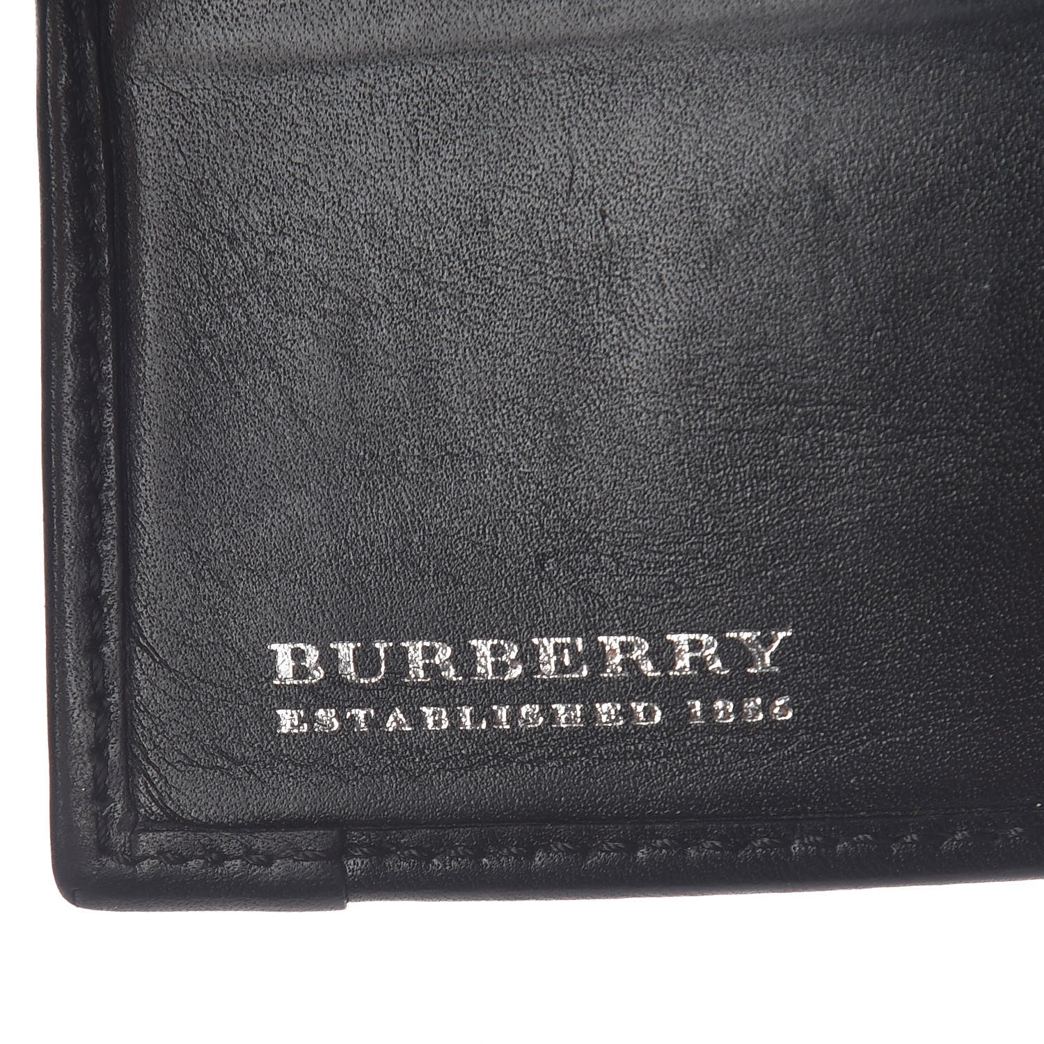 Burberry Smoked Check Bi-Fold Wallet Black 6 of 7