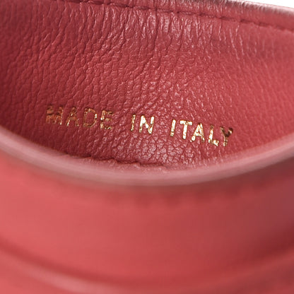 Chanel Lambskin Quilted Diamond CC Card Holder Red 6 of 11