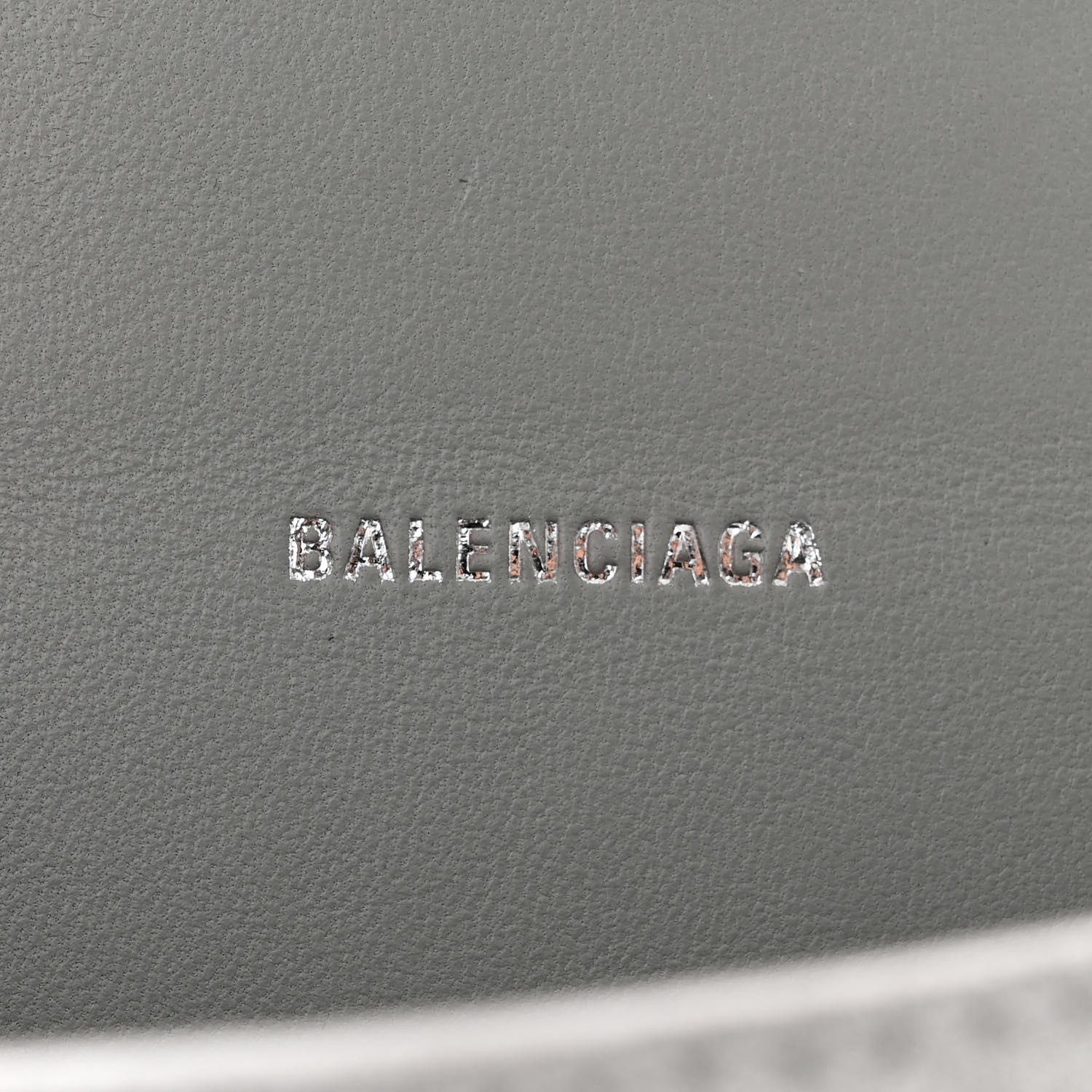 Balenciaga Sparkling Fabric Hourglass Top Handle Bag XS Silver 6 of 13