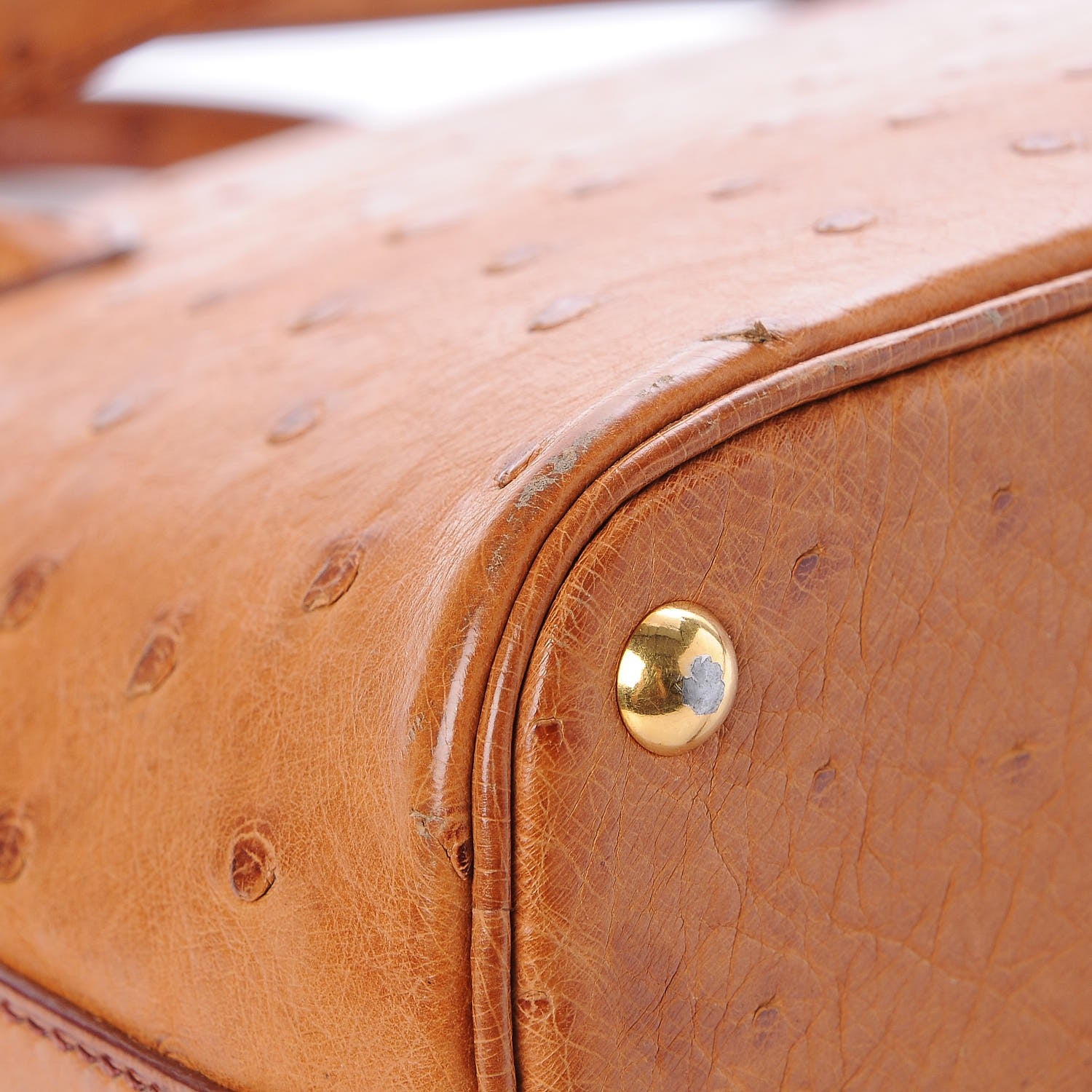 Hermes Ostrich Bolide 27 Gold 16 of 18