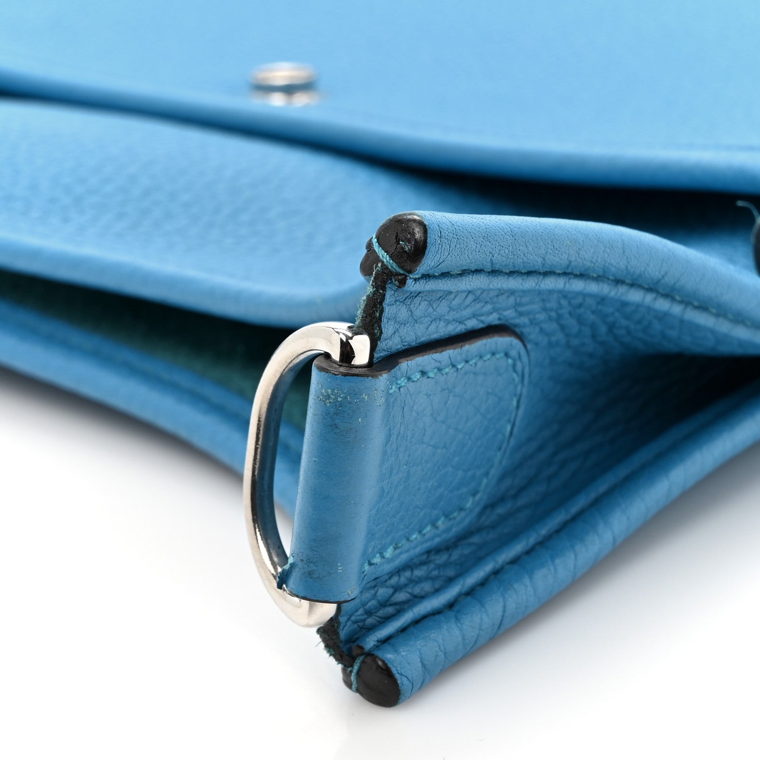 Hermes Taurillon Clemence Evelyne III PM Bleu Zanzibar 15 of 18