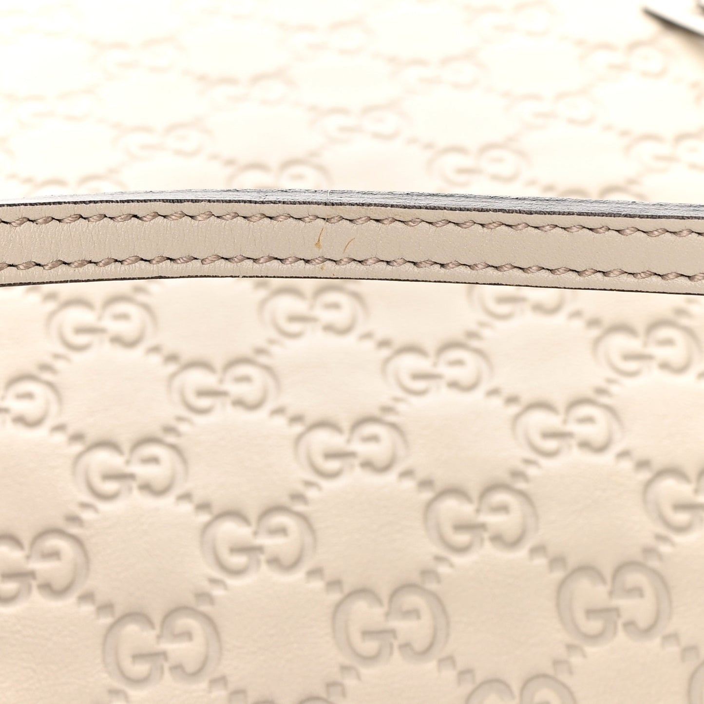 Guccissima Large Bree Foldover Tote Off White