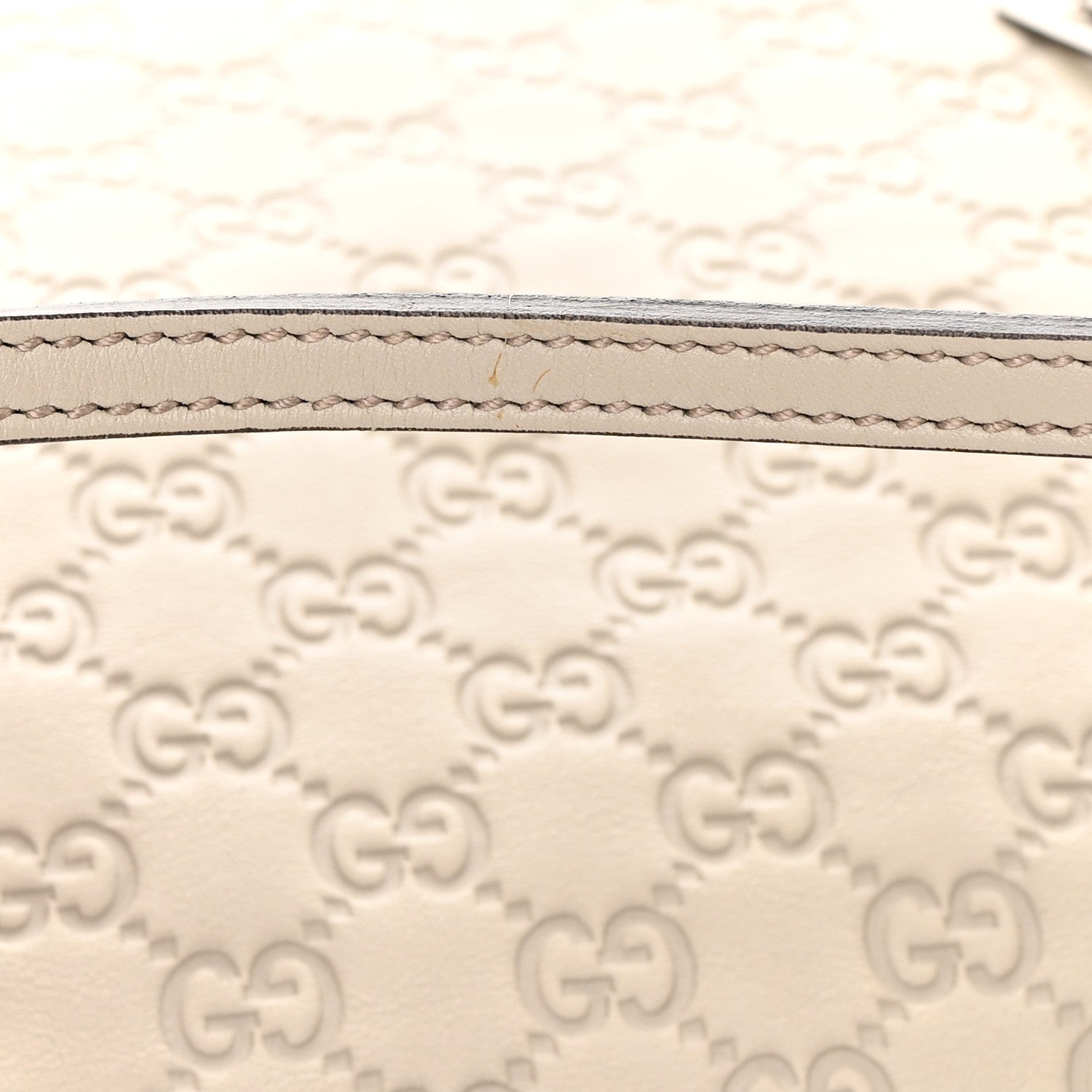 Gucci Guccissima Large Bree Foldover Tote Off White 14 of 14