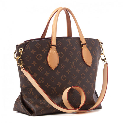 Louis Vuitton Monogram Flower Zipped Tote MM Beige 2 of 8