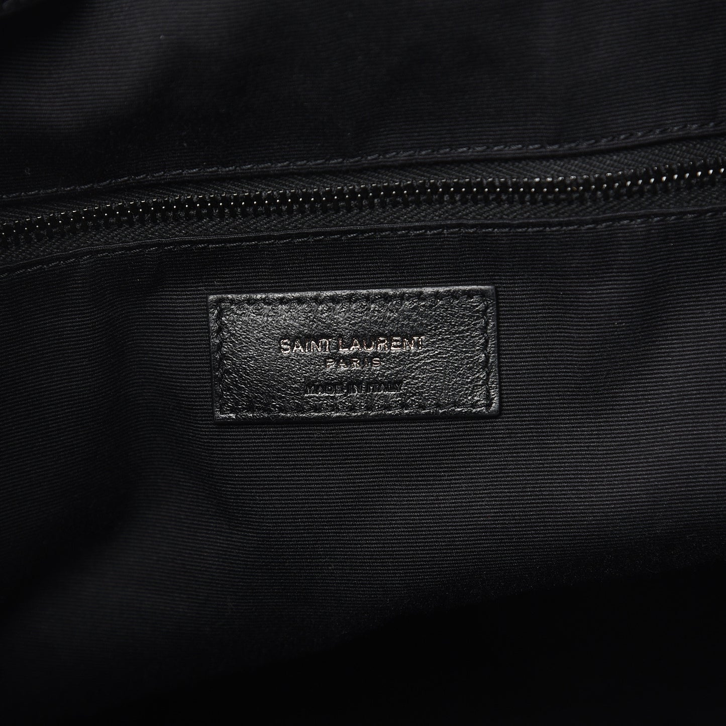 Calfskin Crocodile Embossed Monogram Large Niki Shopping Bag Black