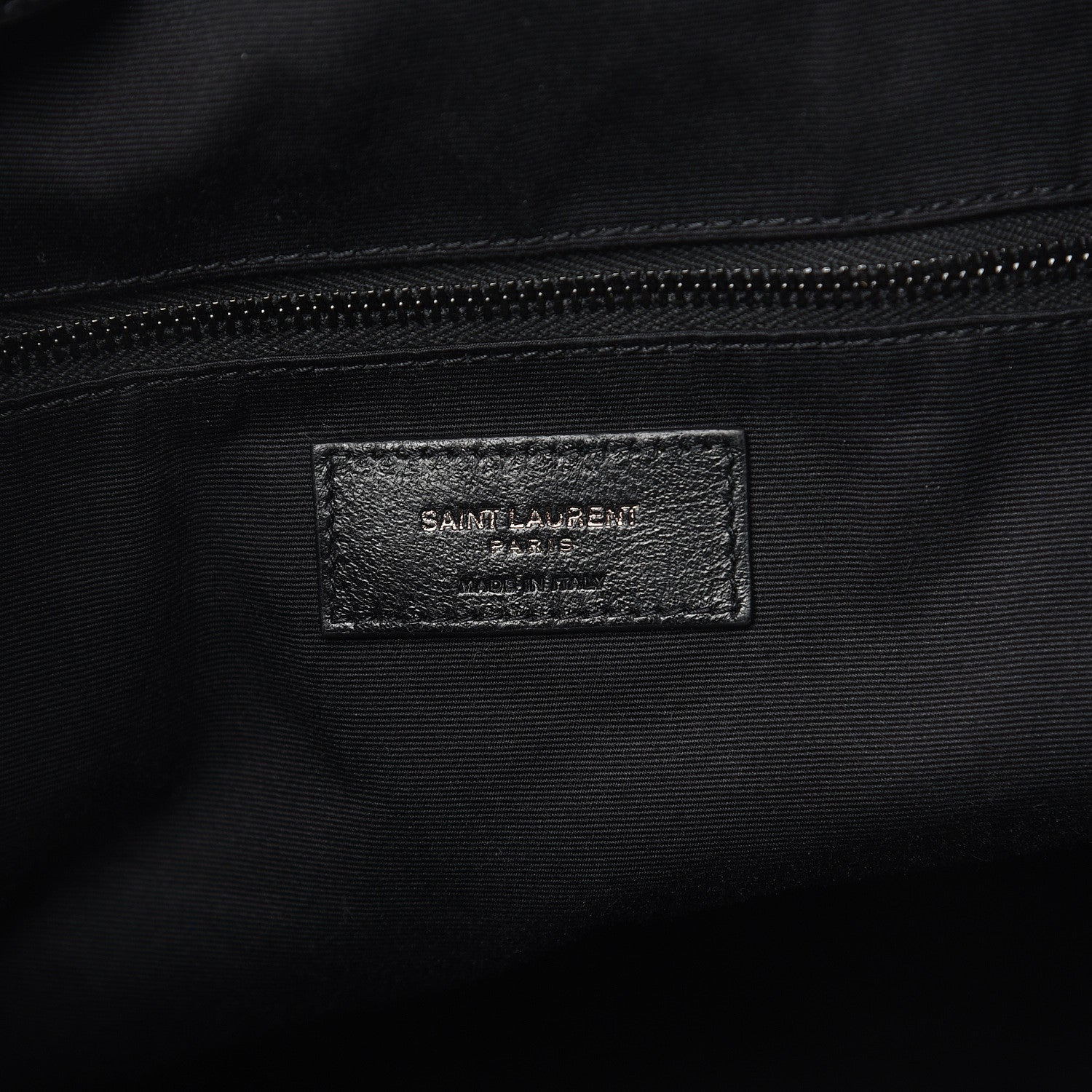Saint Laurent Calfskin Crocodile Embossed Monogram Large Niki Shopping Bag Black 6 of 10