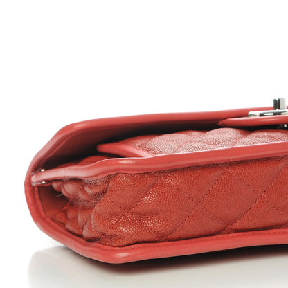 Chanel Caviar Quilted Medium French Riviera Flap Red 8 of 10