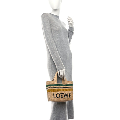 Loewe Raffia Small Paula's Ibiza Logo Tote Beige Multicolor 2 of 8
