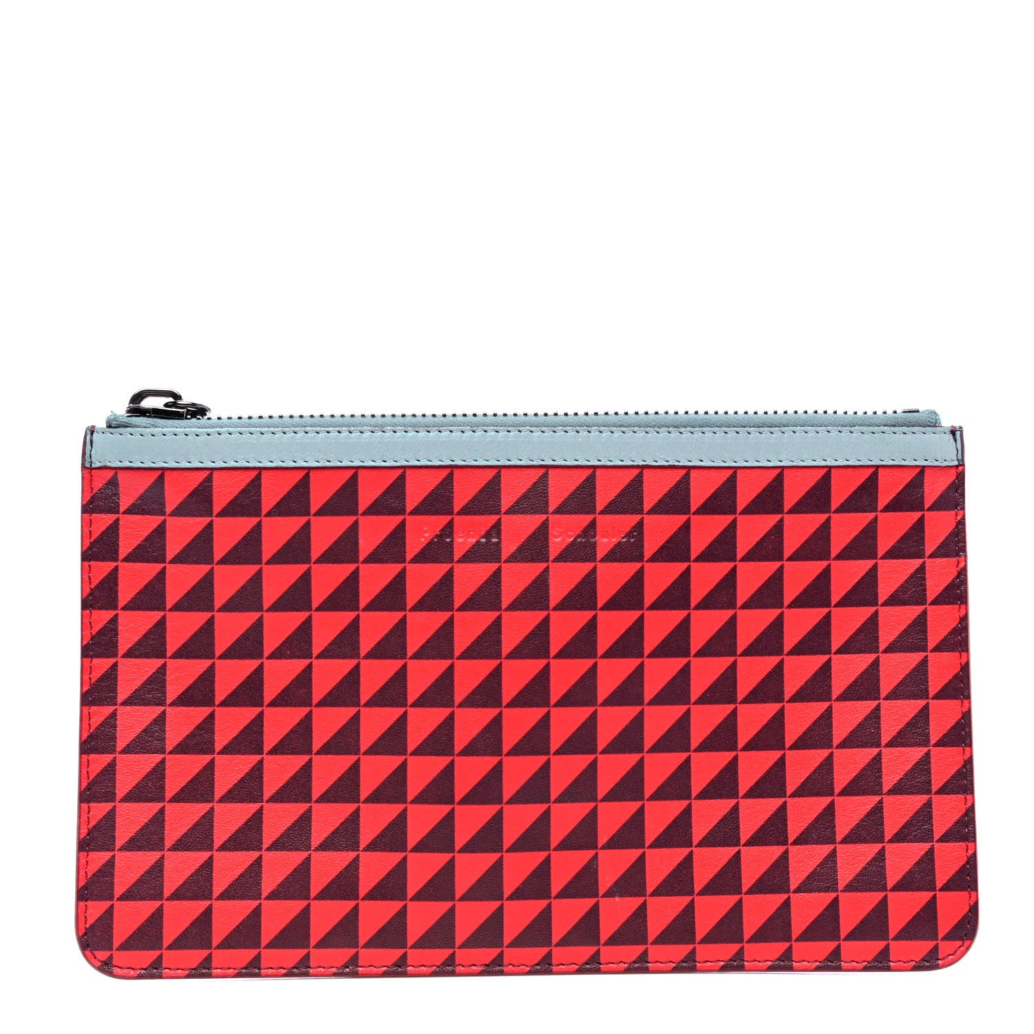 Proenza Schouler Calfskin Triangle Print Zip Pouch Multicolor 1 of 4
