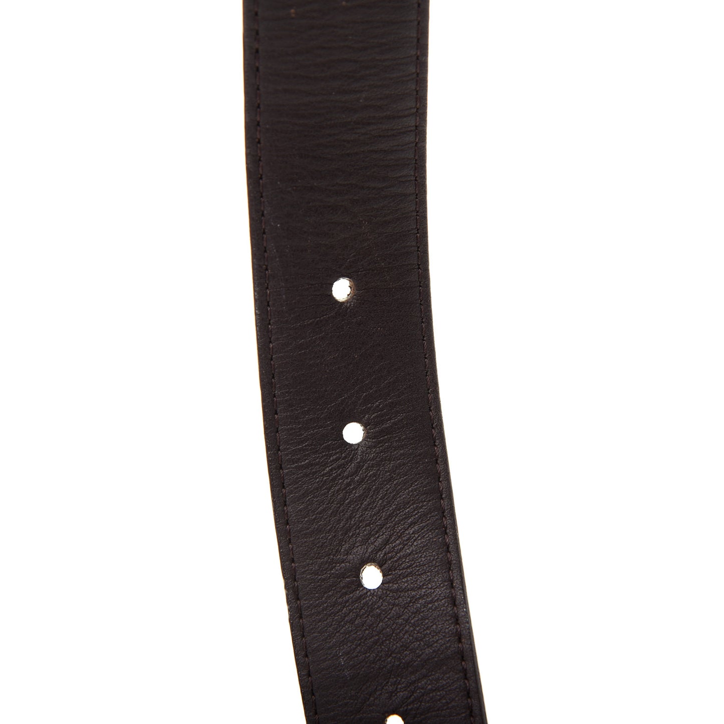 Damier Ebene LV Paris Buckle Belt 110 44 Silver