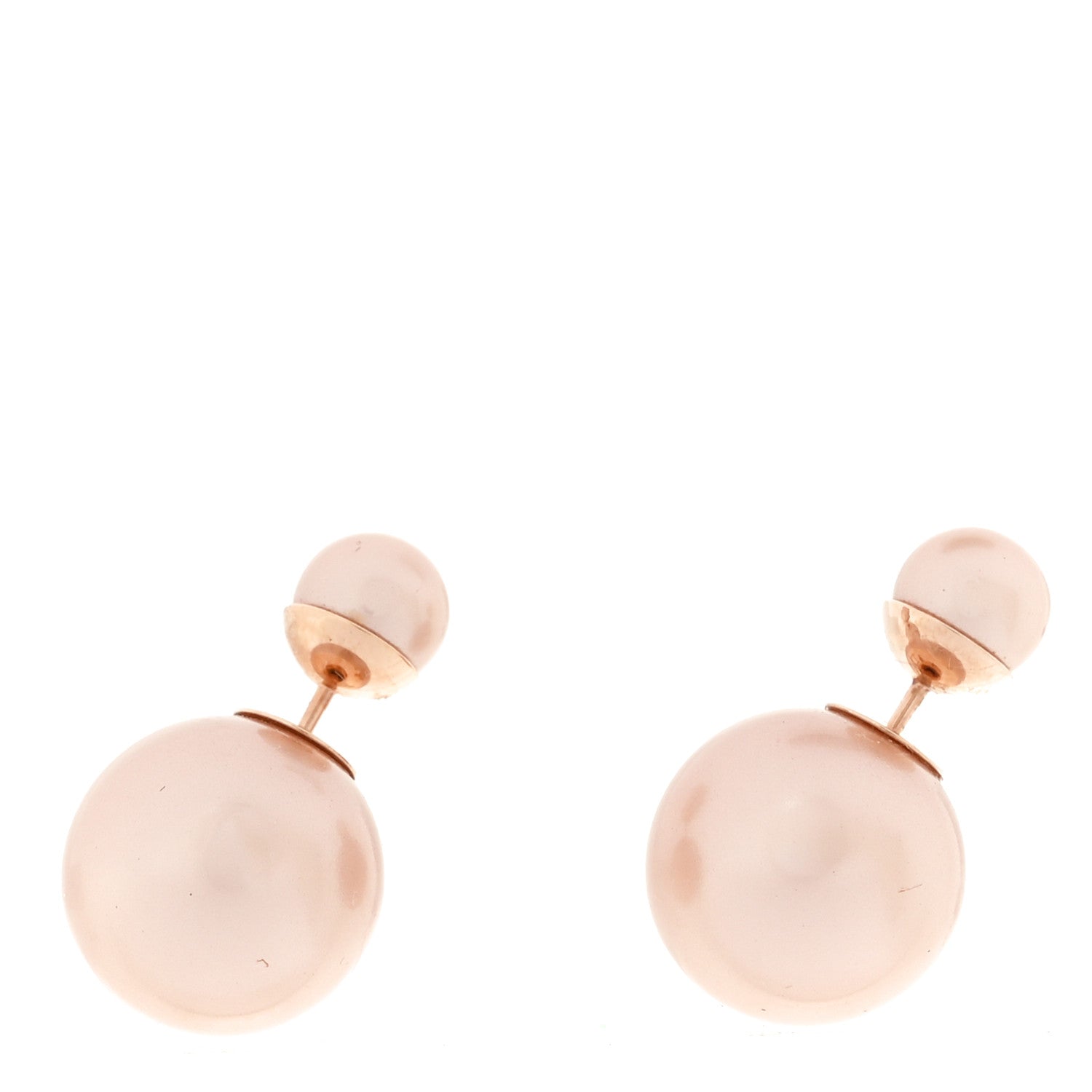 Christian Dior Pearl Mise En Dior Tribal Earrings Pink 1 of 5