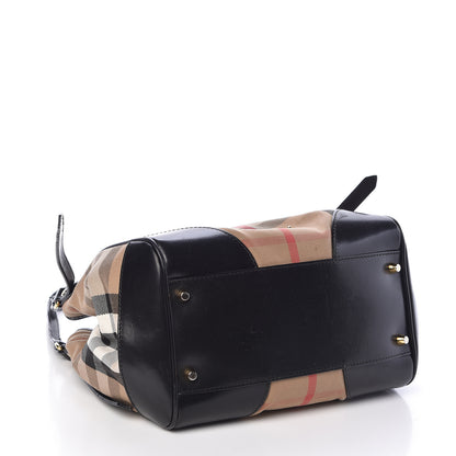 Burberry House Check Small Canterbury Tote Black 4 of 11