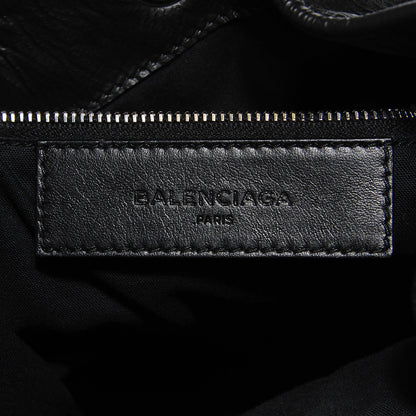 Balenciaga Matte Goatskin Rubber Covered Classic Hardware Mini Pompon Black 10 of 14