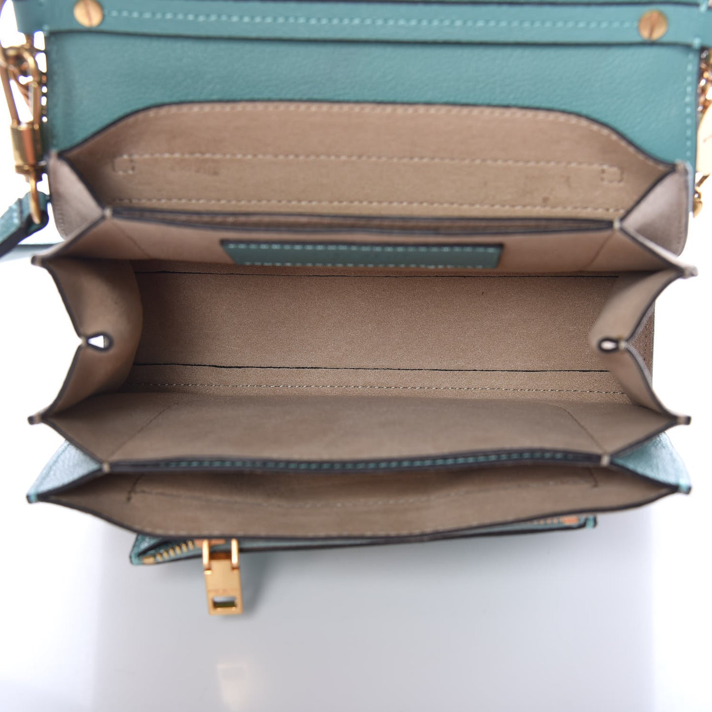 Sugar Goatskin Small GV3 Shoulder Bag Light Blue Tan