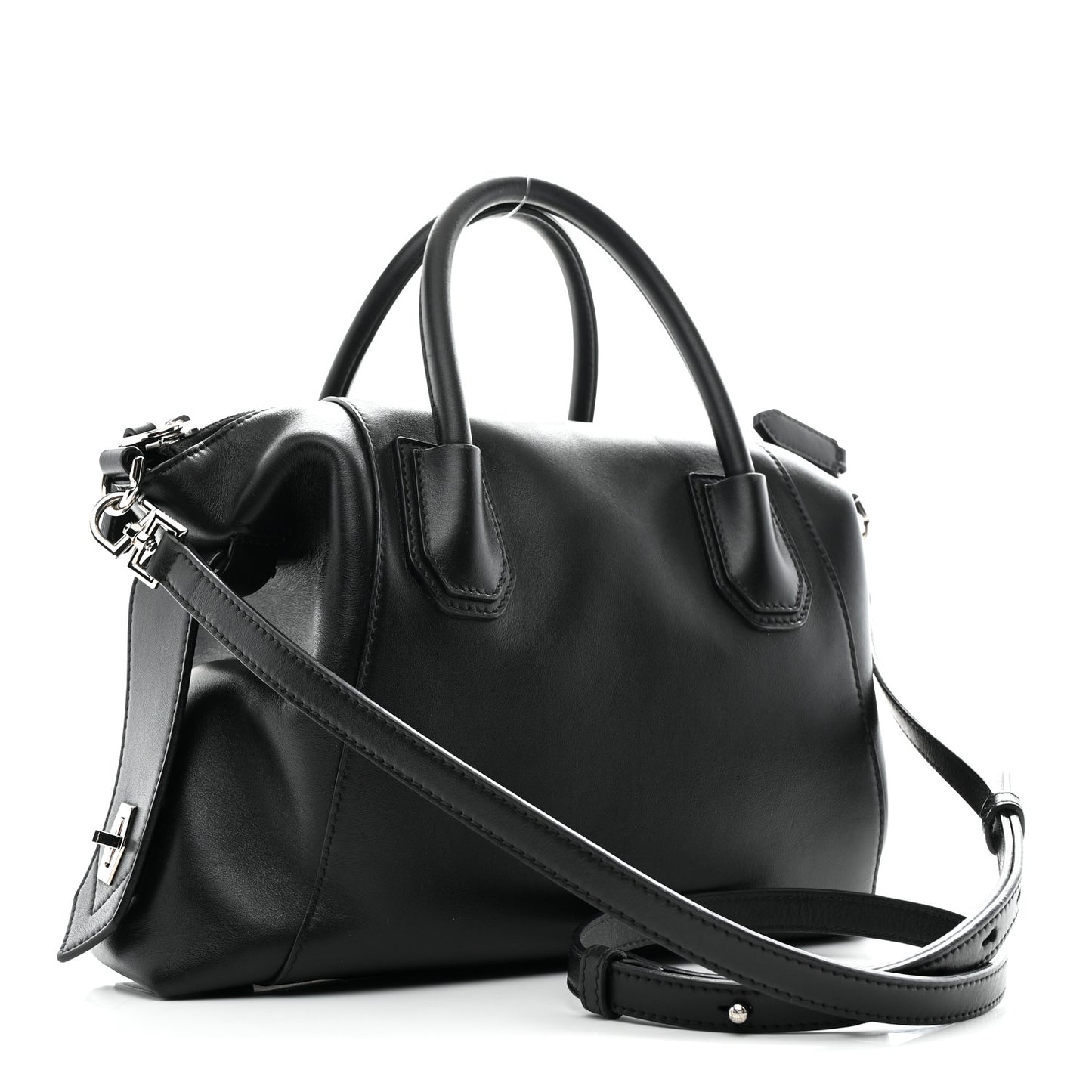 Smooth Calfskin Small Soft Antigona Black