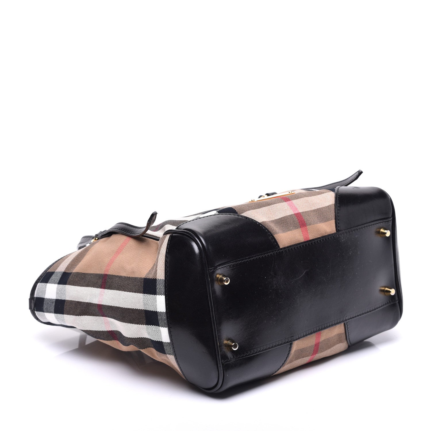 Burberry House Check Small Canterbury Tote Black 4 of 10